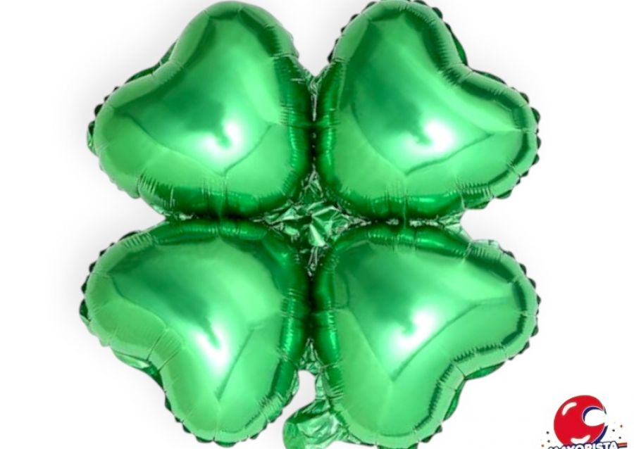 [1537] GLOBO MYLAR TREBOL 4 HOJAS VERDE 47X47 - CHG
