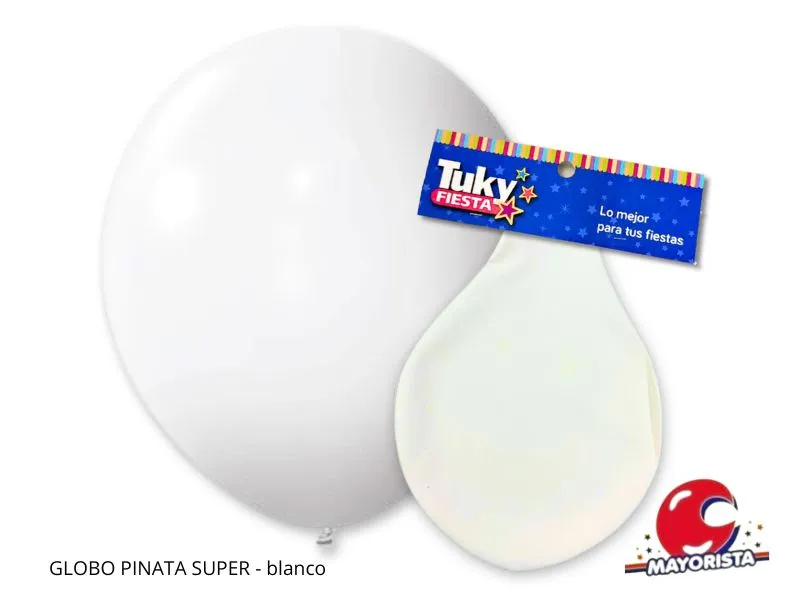 [7790391310101] GLOBO PINATA SUPER BLANCA - TUKY