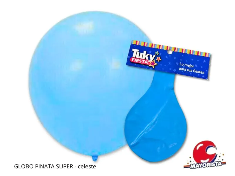 [9570] GLOBO PINATA SUPER CELESTE - TUKY