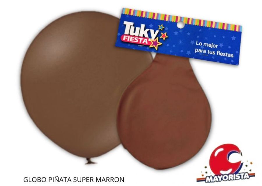 [5069] GLOBO PINATA SUPER MARRON - TUKY