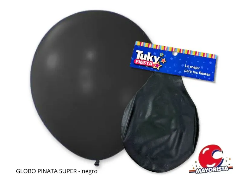[9563] GLOBO PINATA SUPER NEGRA - TUKY