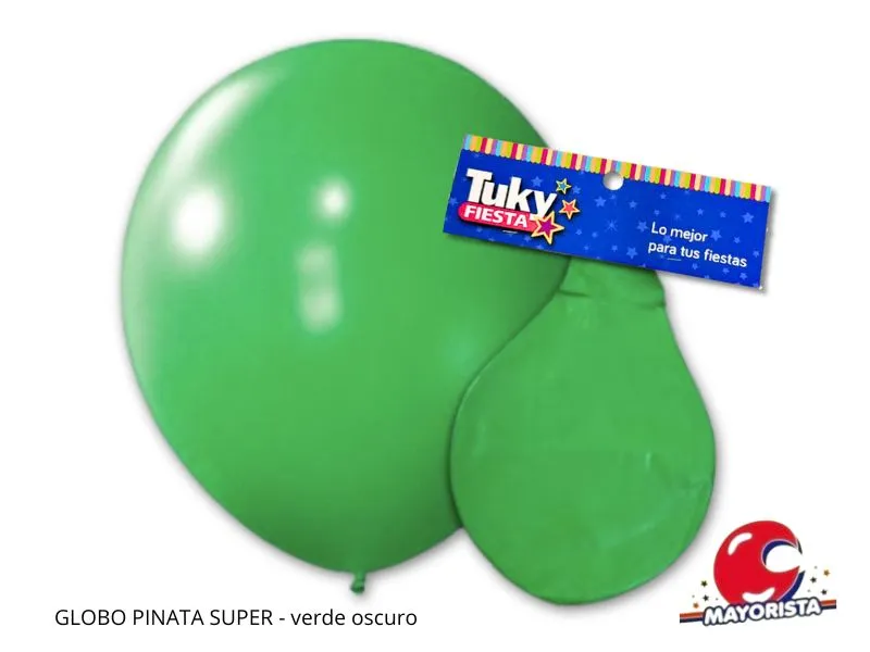 [9573] GLOBO PINATA SUPER VERDE OSCURO - TUKY