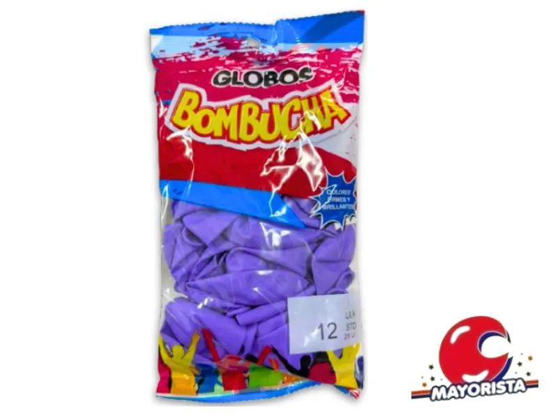 [7798420970388] GLOBOS 12 X 25 STANDARD LILA BOMBUCHA