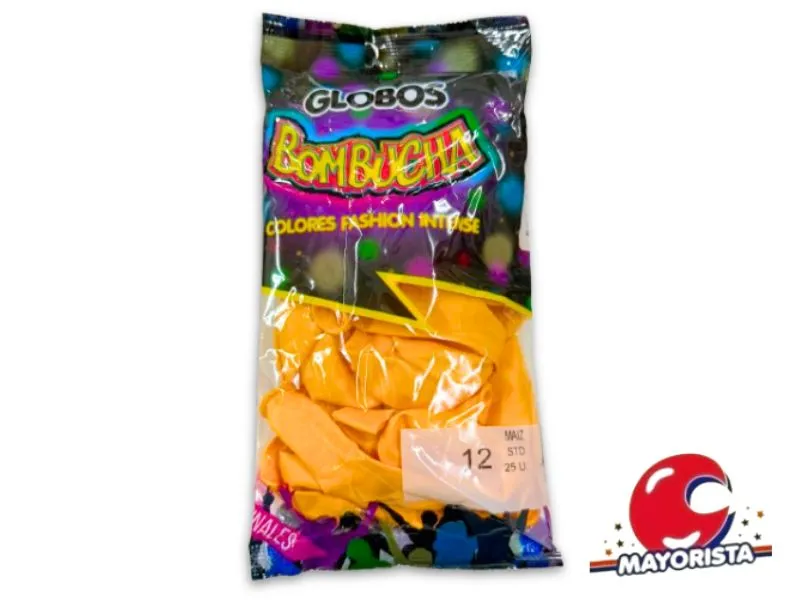 [7798420972856] GLOBOS 12 X 25 STANDARD MAIZ BOMBUCHA