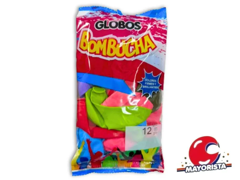 GLOBOS 12 X 25 STANDARD MULTICOLOR BOMBUCHA