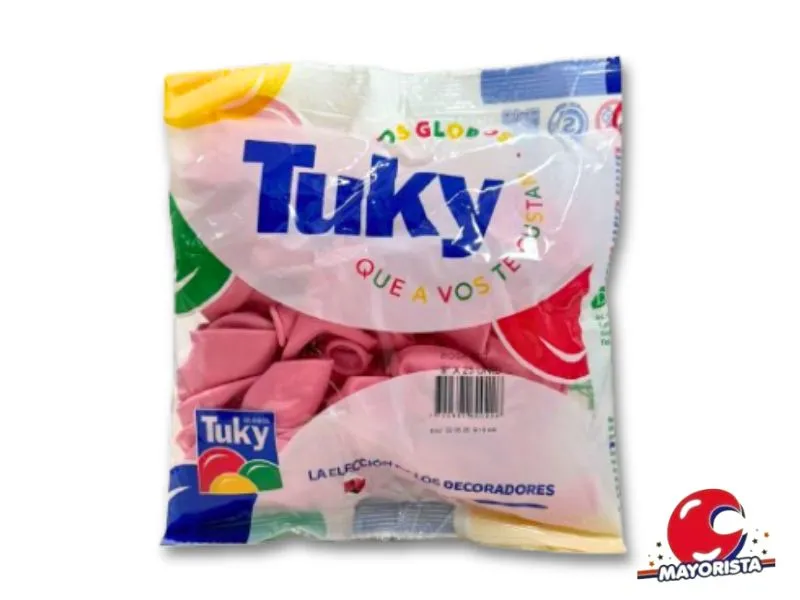 GLOBOS 9 X 25 STANDARD ROSA - TUKY