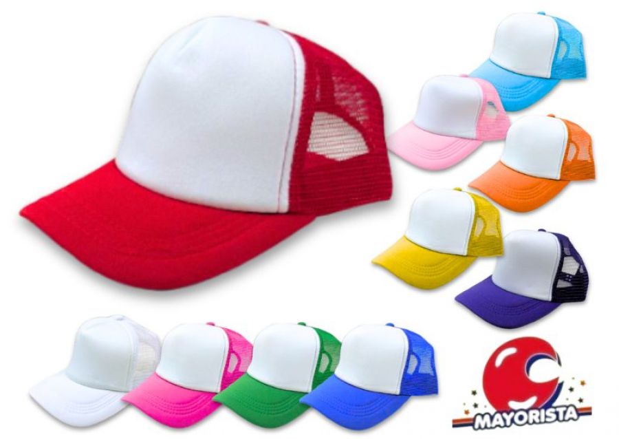 GORRA COLOR CON VISERA FRENTE BLANCA (Y8822-10204) CHG