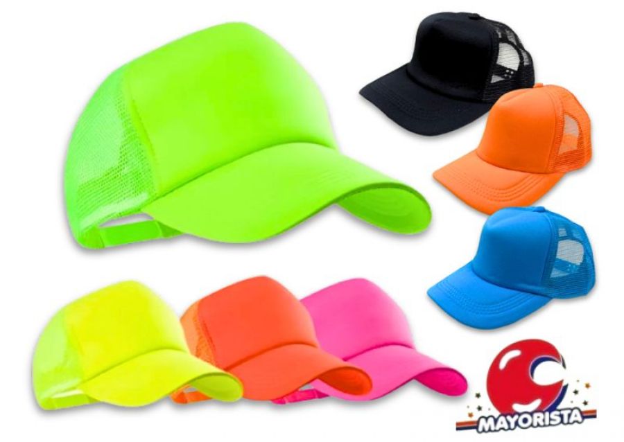 GORRA FLUO CON VISERA VARIOS COLORES (YJ0625) YJ IMPORT