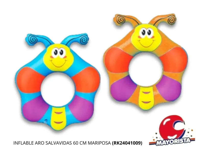 [7798322284354] INFLABLE ARO SALVAVIDAS 60 CM MARIPOSA (RK24041009) RECKO