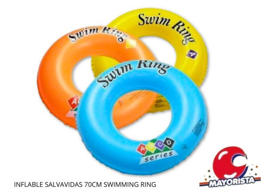 [2052] INFLABLE SALVAVIDAS 70CM SWIMMING RING (DD-9342/INFA012) - SOL