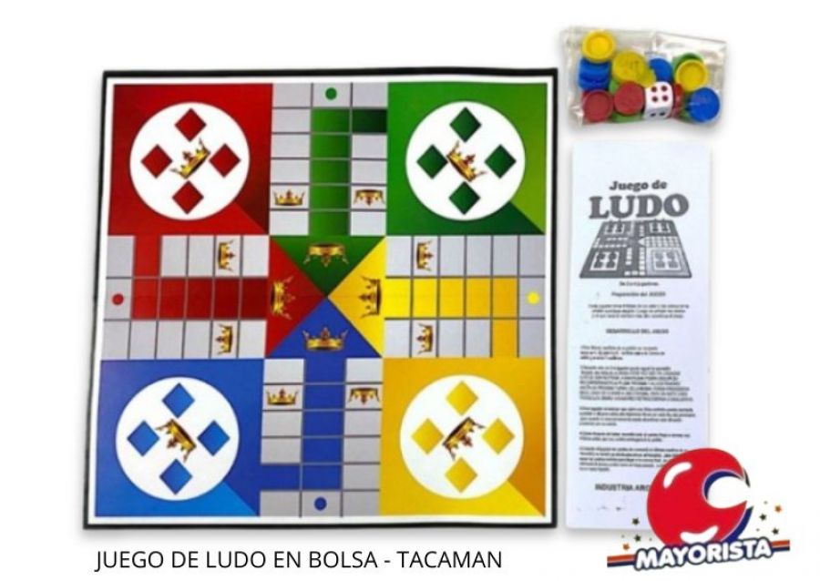 [2302] JUEGO DE LUDO EN BOLSA - TACAMAN