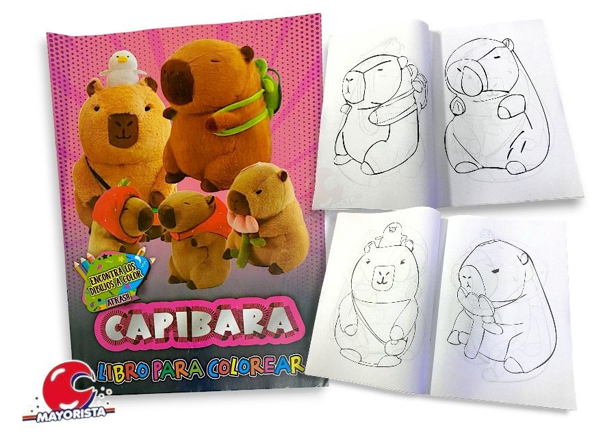 LIBRITO PARA COLOREAR CAPIBARA (TIA)