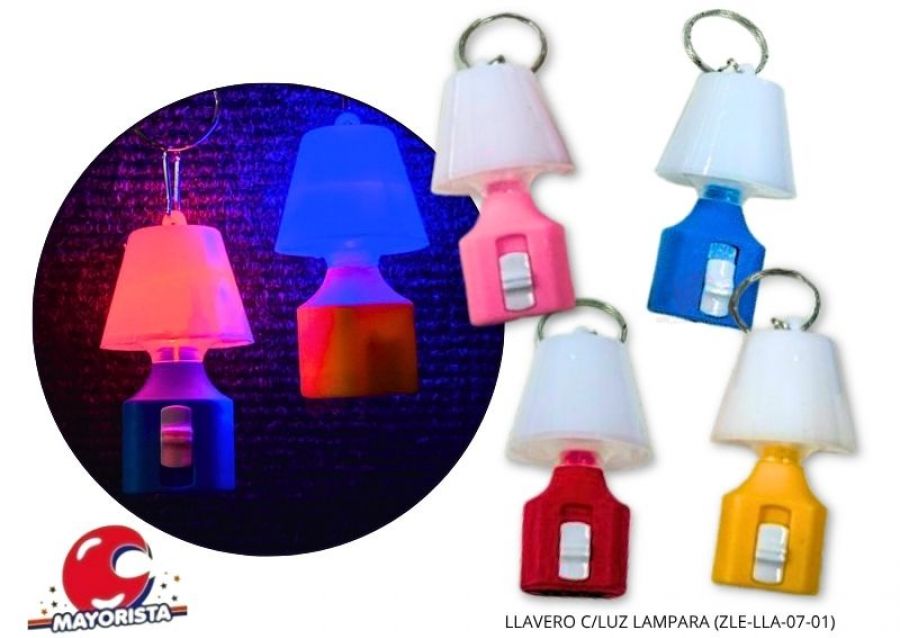[1433] LLAVERO C/LUZ LAMPARA (ZLE-LLA-07-01) ERIK
