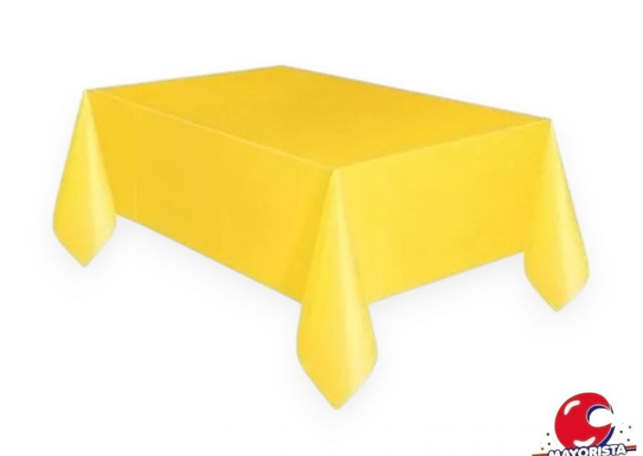 [2084] MANTEL PLASTICO AMARILLO 1,80 X 1,20 CM - FESTEJARG