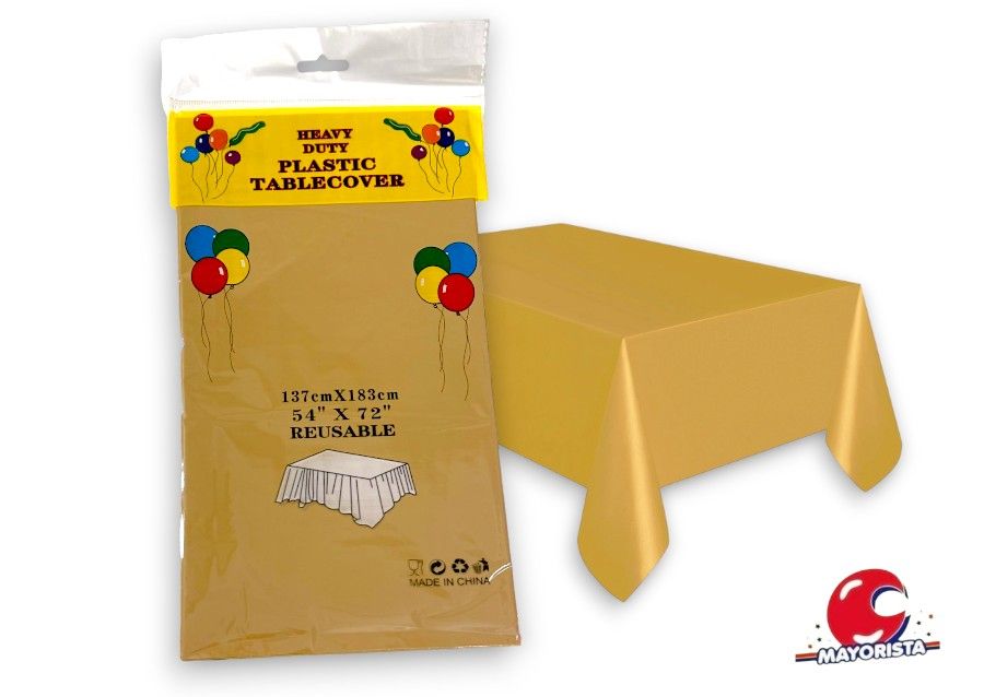 [2206] MANTEL PLASTICO DORADO 183X137 (ZLE-CM-01-02) ERIK