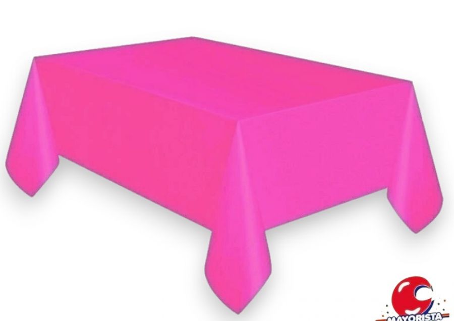 [2109] MANTEL PLASTICO FUCSIA 1,80 X 1,20 CM - FESTEJARG