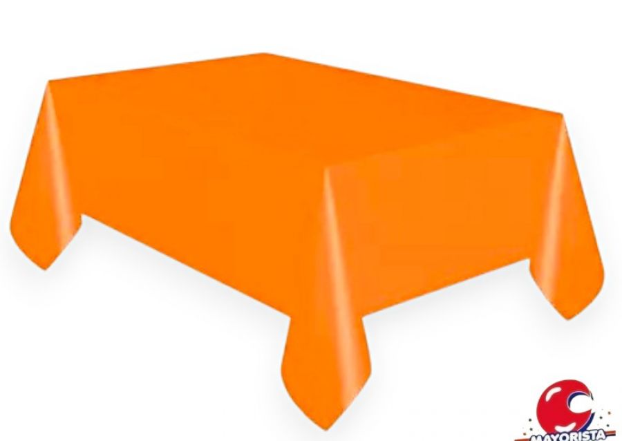 [2078] MANTEL PLASTICO NARANJA 1,80 X 1,20 CM - FESTEJARG