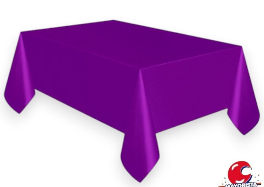 [5183] MANTEL PLASTICO VIOLETA 1,80 X 1,20 CM - FESTEJARG