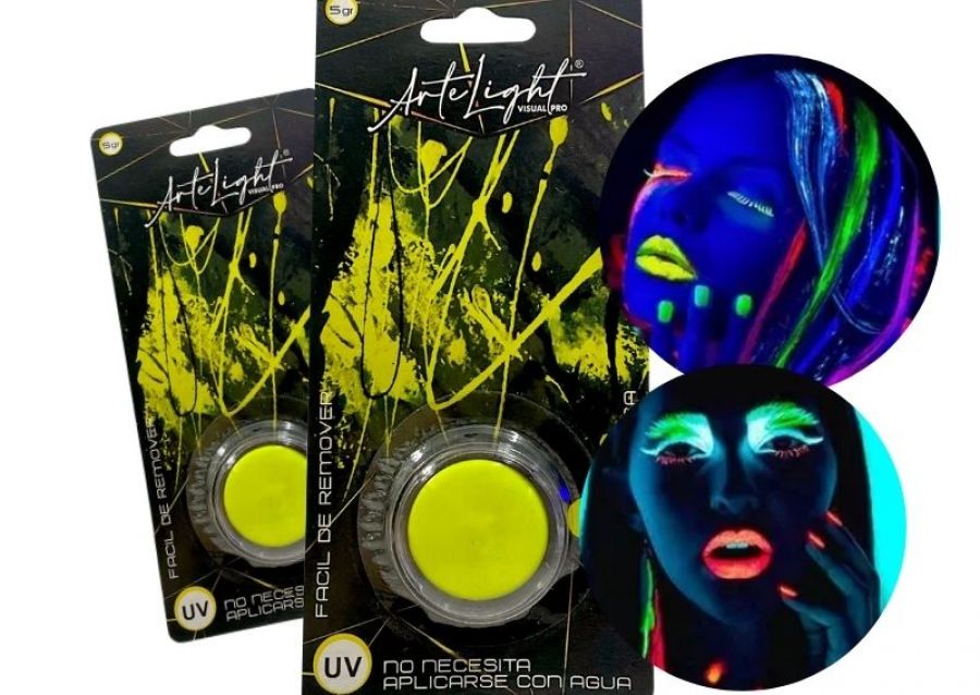 [6901028505000] MAQUILLAJE ARTISTICO X 1 AMARILLO FLUO 5 GRS (5000) ARTELIGHT