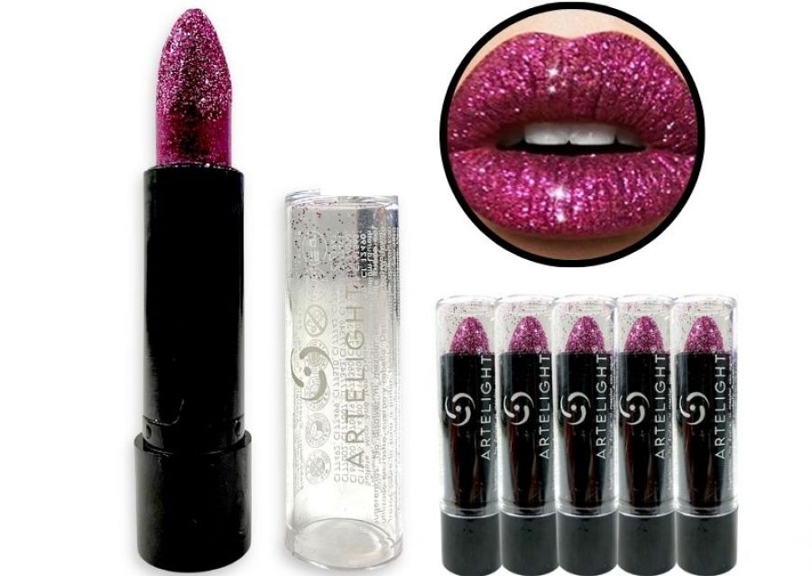 MAQUILLAJE LABIAL C/GLITTER ROSA 5 GRS (7462) ARTELIGHT