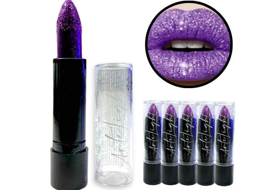 MAQUILLAJE LABIAL C/GLITTER VIOLETA 5 GRS (7493) ARTELIGHT