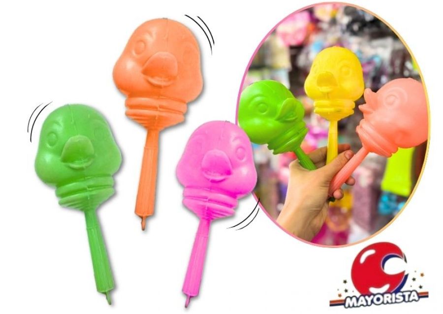 MARACA X 1 PATITO - CHICHE PLAST
