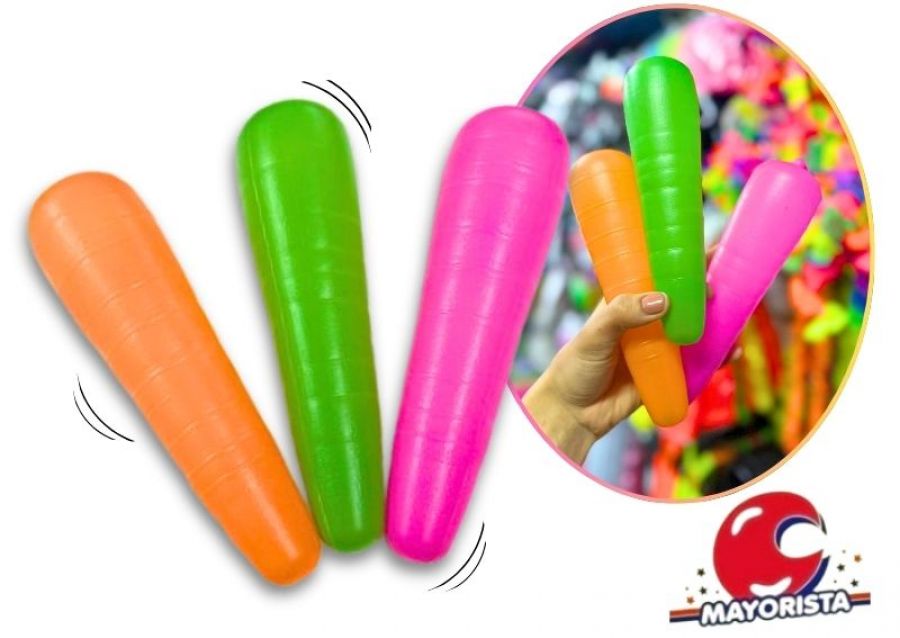 MARACA X 1 ZANAHORIA FLUO - VIVES/SUC