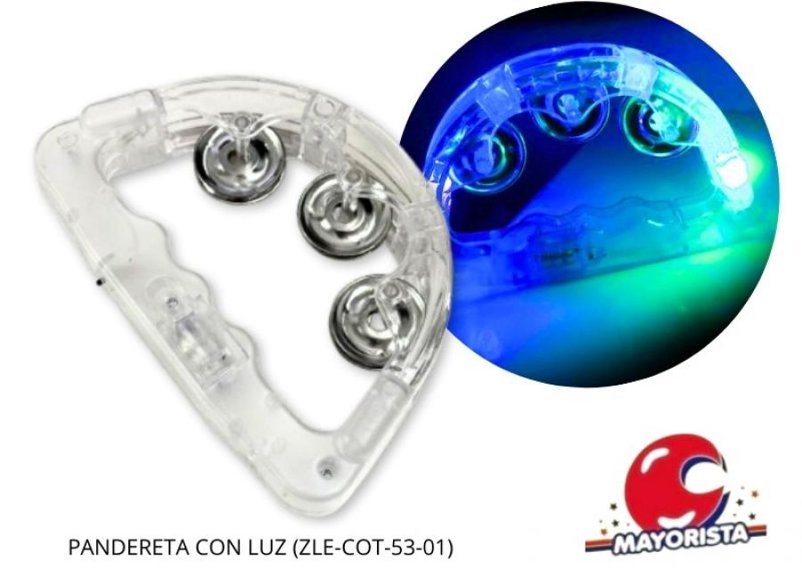 PANDERETA CON LUZ (ZLE-COT-53-01) ERIK