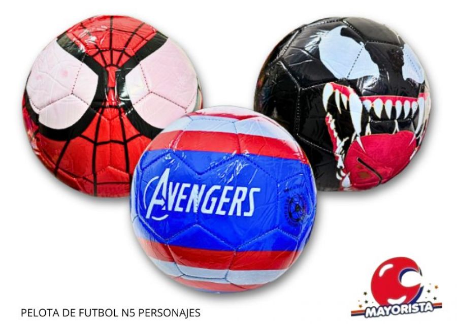 PELOTA DE FUTBOL N5 PERSONAJES (WILY)