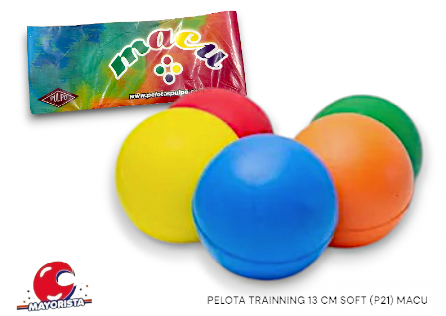 PELOTA TRAINNING 13 CM SOFT (P21) MACU