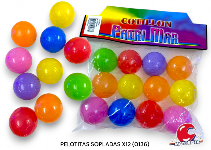 PELOTITAS SOPLADAS X12 (0136) PATRIMAR