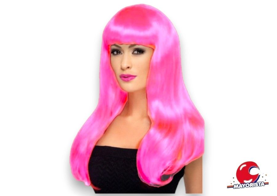 PELUCA LACIA LARGA FUCSIA (YJ0695) YJ IMPORT