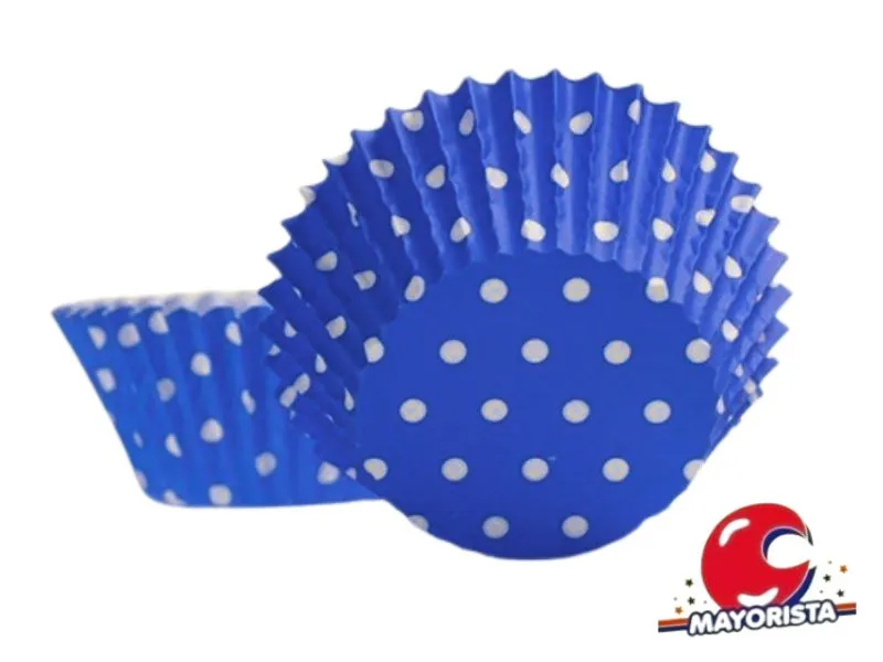 [9707] PIROTINES N 10 X 25 LUNARES AZUL (CONVIDA)