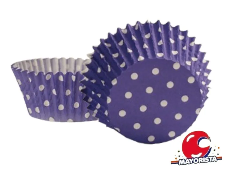 [5349] PIROTINES N 10 X 25 LUNARES LILA (CONVIDA)