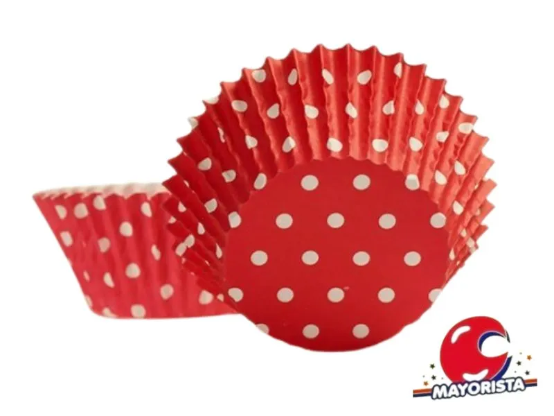 [1094] PIROTINES N 10 X 25 LUNARES ROJO (CONVIDA)