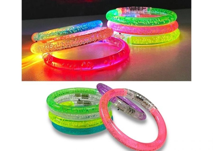 [1712] PULSERA ACRILICA CON LUZ (YJ0354/ZLE-COT-36-02) YJ IMPORT